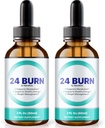NutraRize (Pack of 2 24 Burn Drops, All-Natural 24Burn Liquid Supplement, Official Nutritional Formula to Support a Healthy and Active Lifestyle, Gotas Reviews (60 Servings)