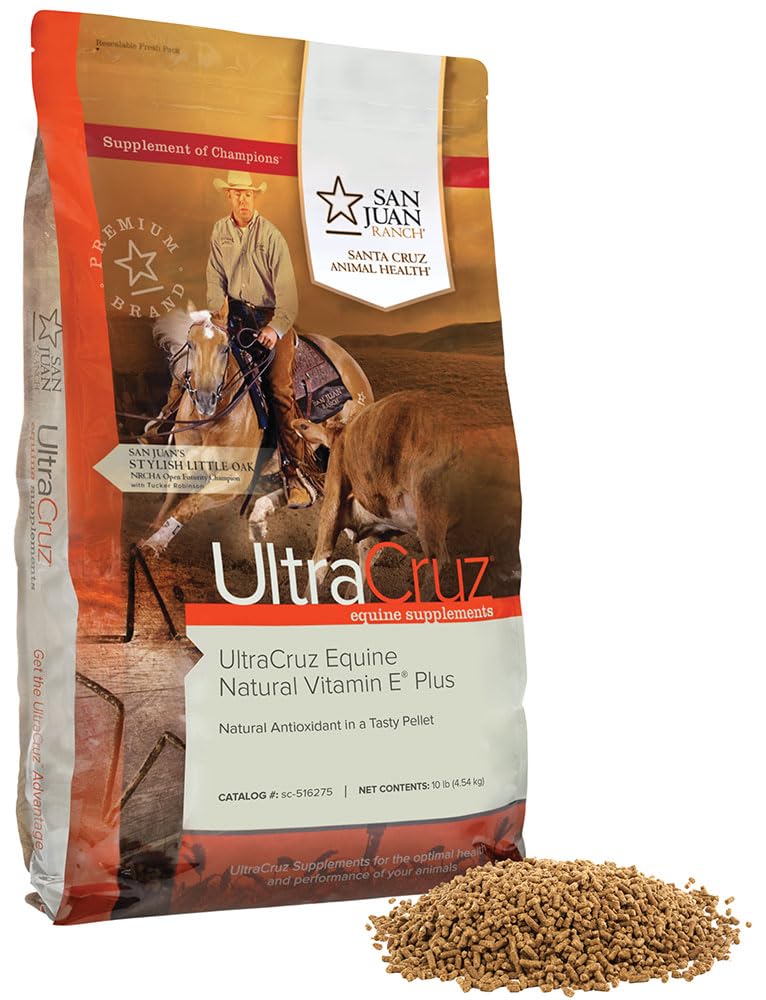UltraCruz - sc-516275 Equine Natural Vitamin E Plus Supplement for Horses, 10 lb, Pellet (66 Day Supply)