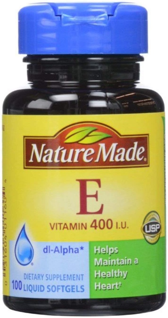 Nature Made dl-Alpha Vitamin E 400 IU Softgels 100 ea (Pack of 4)