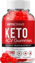 Crave Keto ACV Gummies - Advanced Formula Crave Keto Plus ACV Weight Management Gummies Apple Cider Vinegar Crave ACV Gummies Dietary Supplement Reviews Men Women (60 Gummies)