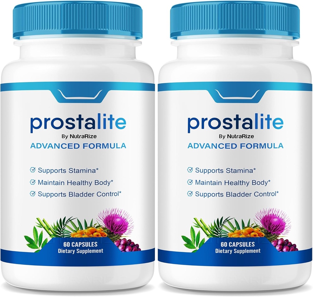 (2 Pack) Prostalite Capsules, Prostalite Prostate Support Supplement, Prostalite All-Natural Supplement for more Control, Prostalite Maximum Strength Pills, Prosta lite Reviews (120 Capsules)