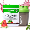 OZiva Vegan Collagen (Watermelon) with Biotin & Vitamin C For Brighter & Youthful Skin | Collagen Supplement For Women & Men | Plant Based Powder | Certified Vegan 125g + Shaker