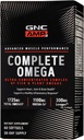 GNC AMP Complete Omega, Supports Heart, Joint, Brain Health, 60 Count