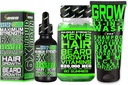 Beard Growth Kit w/Grow 11-in-1 Hair Growth Shampoo for Men & Conditioner w/Biotin + Beard Growth Vitamins & Hair Growth Vitamins for Men + 6X Liquid Biotin with Collagen - Formulated in America