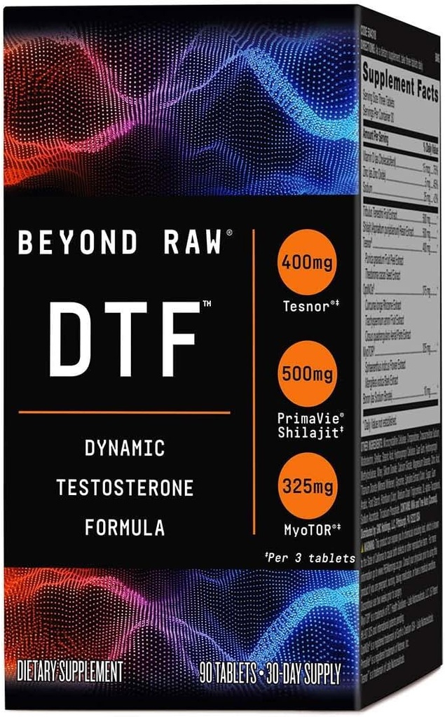Beyond Raw DTF, Dynamic Testosterone Formula, Non-Stimulant, 90 Count