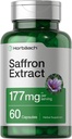 Horbäach Saffron Extract Capsules | 177 mg | 60 Pills | for Women and Men | Non-GMO, Gluten Free Supplement