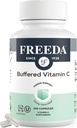 FREEDA Vitamin C - Buffered Vitamin C 500mg - Kosher - Powerful Antioxidant Immune Support - Sensitive Stomach Vitamins C Capsules Calcium Ascorbate - Vitamin C 500 mg - VIT C Supplement (250 Count)