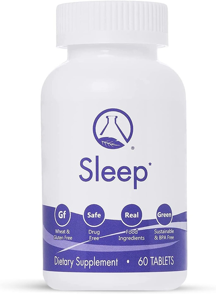 Sleep - 60 Ct | Relax and Fall Asleep Naturally, Wake up Refreshed | NASA Codeveloped Sleep Aid with Valerian Root, Passionflower, Magnesium, Melatonin, Soothing Herbs for Overnight Recovery