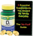 Vitamin D3 2000iu Softgels (50 mcg) (200 Count - 6+ Month Supply) Bone & Immune Health from Spring Valley. + 'No Fluff' Supplement Guide