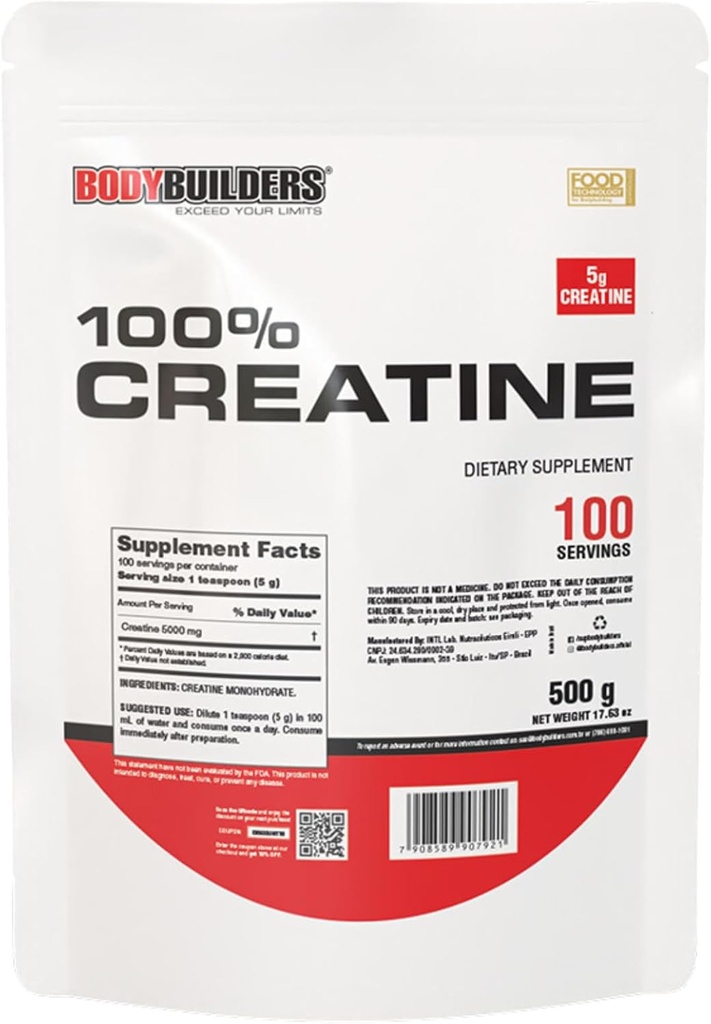 100% Creatine, Unflavored, 1.1lb, 100 Servings