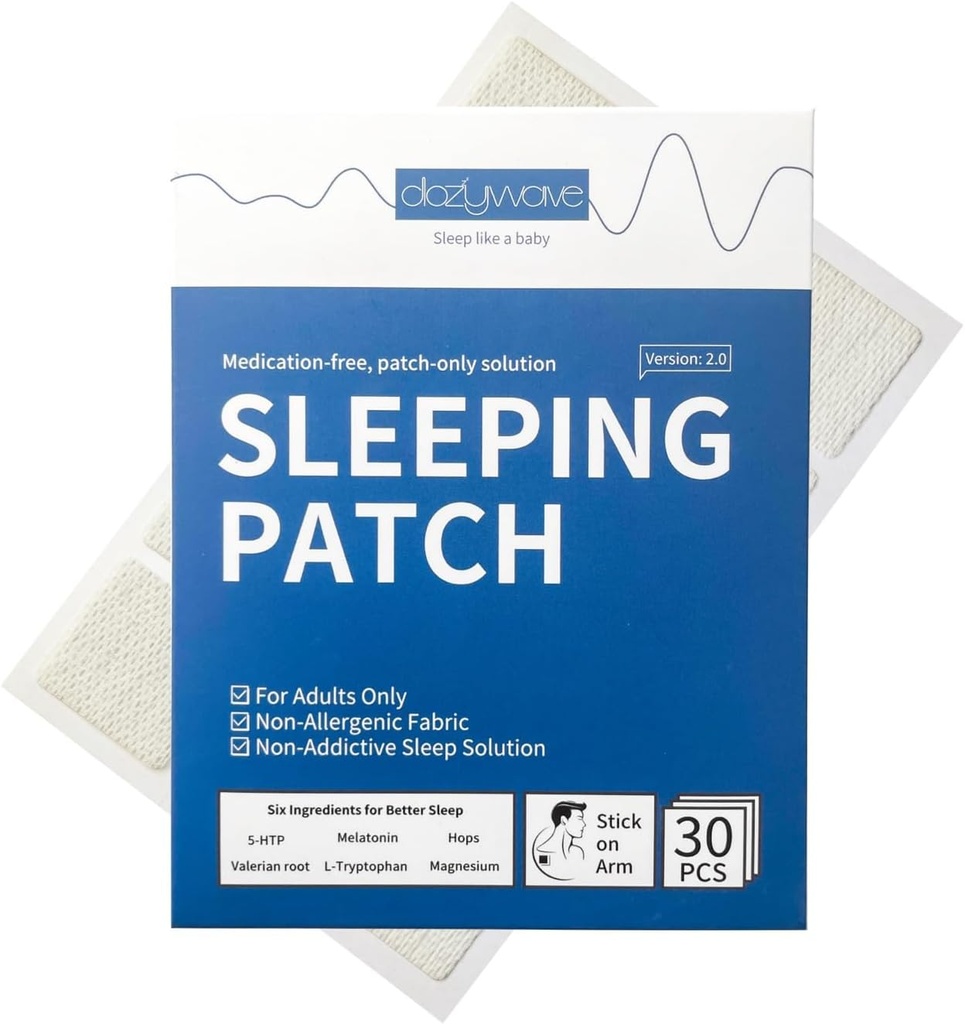 Sleep Patches (30 Patches) with melatonin Sleep aids for Adults