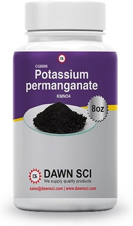 Regent Grade Potassium Permanganet 8oz Free Flowing Powder