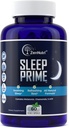 Sleep Prime Vegan Natural Sleep Aid for Adult Extra Strength - Deep Sleep Supplement - Herbal Sleeping Pill - Stress Relief - Melatonin, GABA - 60 Veggie caps