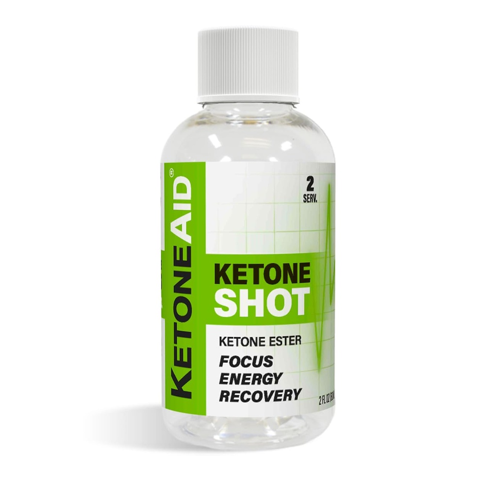 KetoneAid Ketone Shot with Ketone Ester | No Sugar, No Caffeine | 2 Serv. Per Bottle (1 Count)