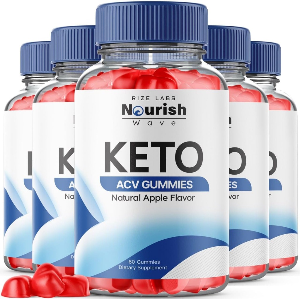 rize labs - Nourish Wave Keto ACV Gummies Supports Advanced Weight Loss, for Improved Digestion, Stamina and Endurance (300 Gummies)