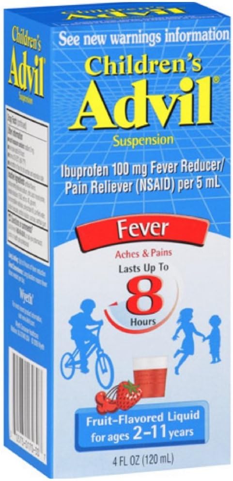 Advil, Children's Suspension, Fruit Flavored, 4 Ounce