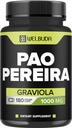 180 Capsules - 600mg Pao Pereira Herb Extract 10:1 with 400mg Graviola Soursop - Combined Formula for Immune System, Comfortable Mind, Body Management & Strength Support