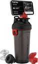 Hydra Cup JailBreak 28 oz Shaker Bottle for Protein Shakes, Shaker Bottle with Handle & Ball Blender, Shaker Cup with Phone Holder for Your Car, Travel To Go, BPA Free (Black/Red)