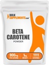 BulkSupplements.com Beta Carotene Powder - Beta Carotene Supplement, Vitamin A Supplement for Immune and Vision Support - Gluten Free, 900mg per Serving, 1kg (2.2 lbs) (Pack of 1)