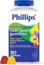 Phillips’ Fiber Good Gummies, Supplement with Inulin for Adults and Children, Fruit Flavored Daily Gummies, 4g of Prebiotic Fiber Per Serving , 90 Count