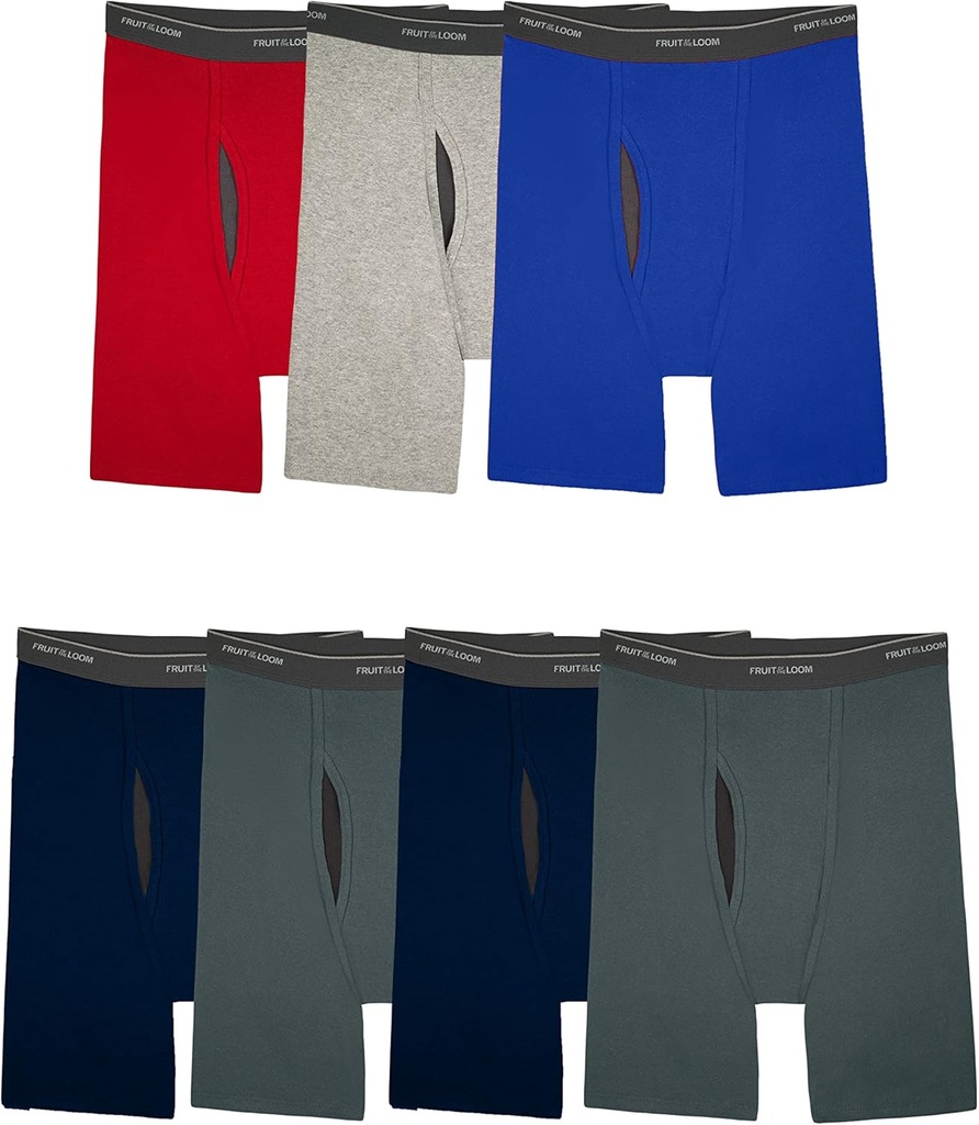 Fruit of the Loom mens Coolzone Boxer Briefs, Moisture Wicking & Breathable, Assorted Color Multipacks
