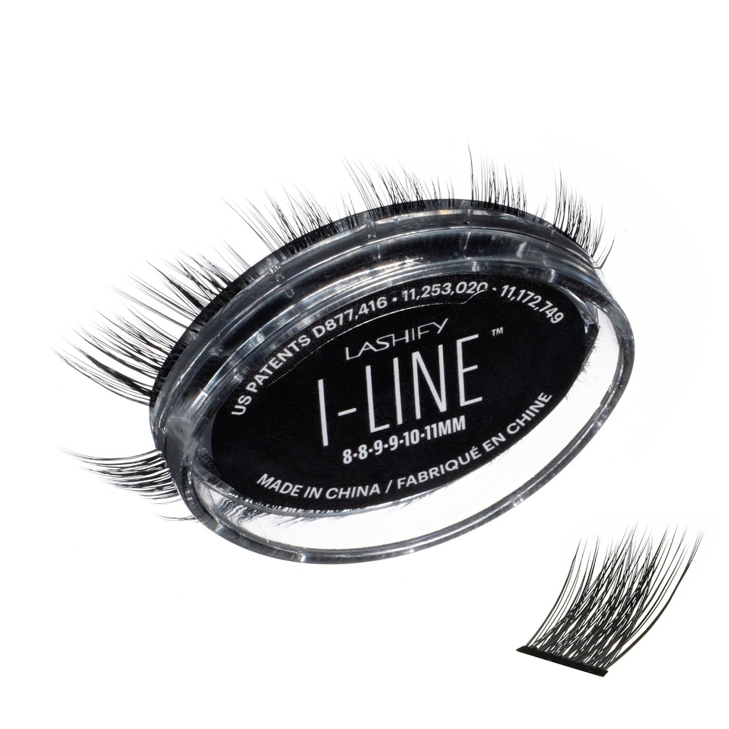 Lashify I-LineShort Pre-Mapped Gossamer, Easy DIY False Lashes to Create an Angled Look and Eyeliner Effect