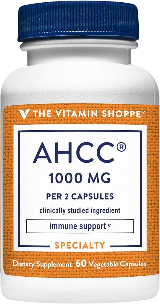 The Vitamin Shoppe AHCC - 500 MG - for Immune Support (60 Veggie Capsules)