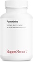 Supersmart - Pantesin Pantethine 600 mg per Day (Pantothenic Acid) - Active Vitamin B5 Supplement | Non-GMO & Gluten Free - 90 Vegetarian Capsules