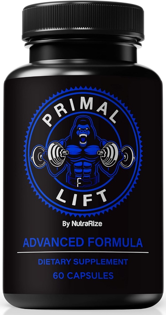 NutraRize Primal Lift for Men, Official Formula for Stamina and Energy, Primal Lift, Primal Lift Male Performance Pills, Primal Lift ME Formula, PrimalLift Capsules, All Natural Support (60 Capsules)
