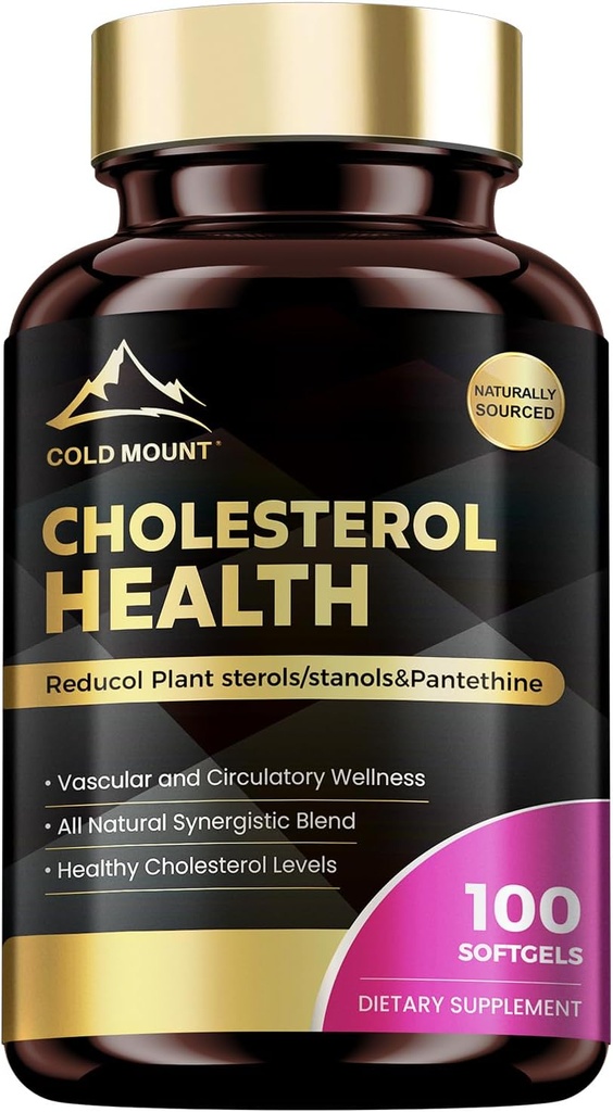 Cholesterol Supplement, Support Vascular and Circulatory Health, 100 softgels