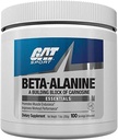 GAT SPORT Beta Alanine Powder Unflavored, 200 Grams, Endurance, Performance, Scoop Included, 100 Servings