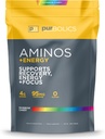 Purbolics Aminos + Energy | Supports Recovery, Energy & Focus | 95mg of Caffeine, 0 Sugar & 60 Servings (Rainbow Candy)