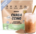 Renude Chagaccino - Chaga Mushroom Powder, Mushroom Coffee Drink Mix with Adaptogens, Natural Energy and Immune Support, Vegan, Keto, Zero Calorie Mushroom Blend Powder - 15 Servings