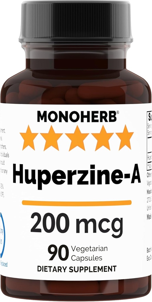 MONOHERB Huperzine-A 200mcg - 90 Veg Capsules