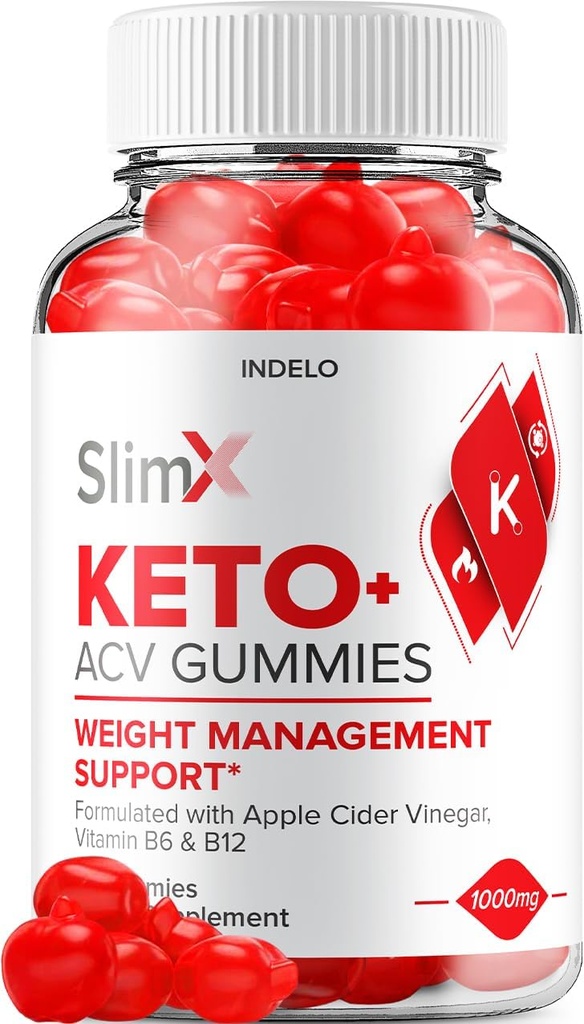 SlimX Keto ACV Gummies - Advanced Formula Slim X Keto Plus ACV Gummies Apple Cider Vinegar SlimX ACV Gummies Dietary Supplement Reviews Men Women (60 Gummies)