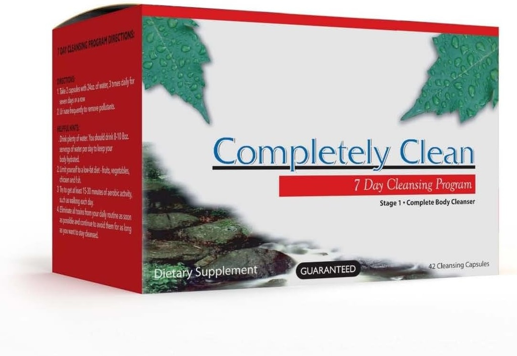 Wellgenix Omni Completely Clean - 7 Day Toxin Cleanse - Complete Body Detoxifying Support Pills - Flush Out Toxins & Waste -42 Capsules