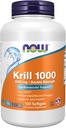 NOW Foods Supplements, Neptune Krill, Double Strength 1000 mg, Phospholipid-Bound Omega-3, 120 Softgels