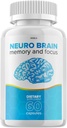 Neuro Brain and Focus Supplement, Neuro Brain Memory Focus and Cognitive Support, Neuro Brain Pills Nootropic, NeuroBrain to Boost Memory, Neuro Brain Vitamin Reviews (60 Capsules)