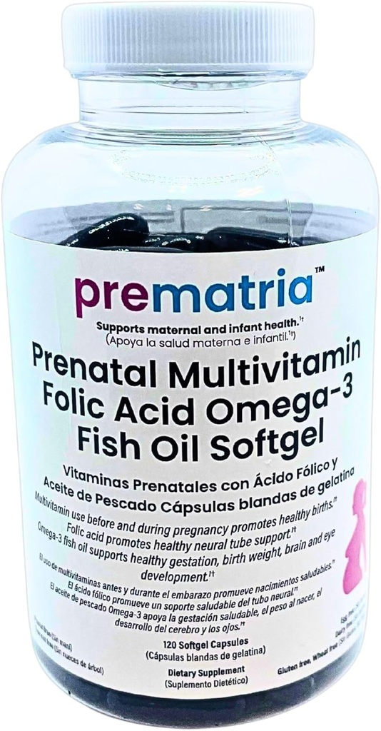 Prenatal Multivitamin Folic Acid Omega-3 Fish Oil Softgel