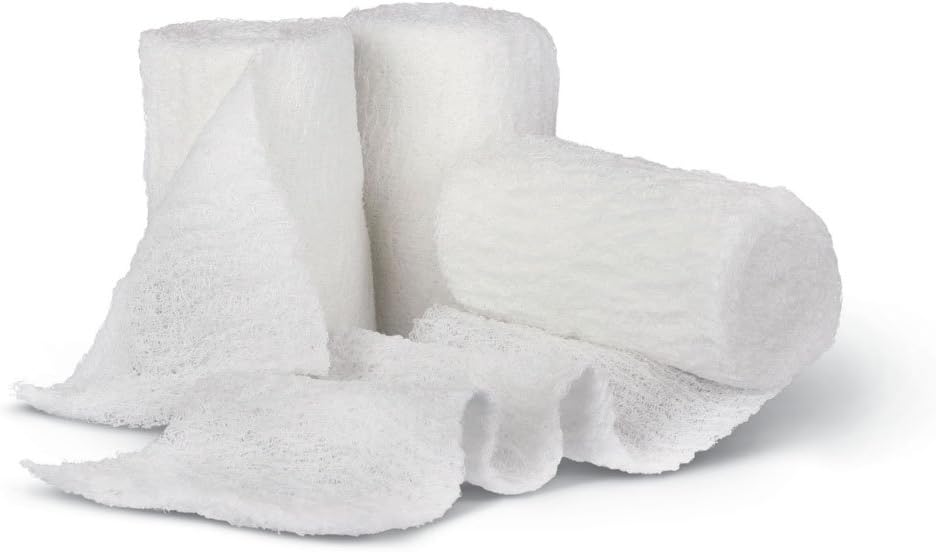 Medline Bulkee Lite Non-Sterile Conforming Bandage, 2" x 3.5 yds., Ideal for Wound Care, Pack of 96