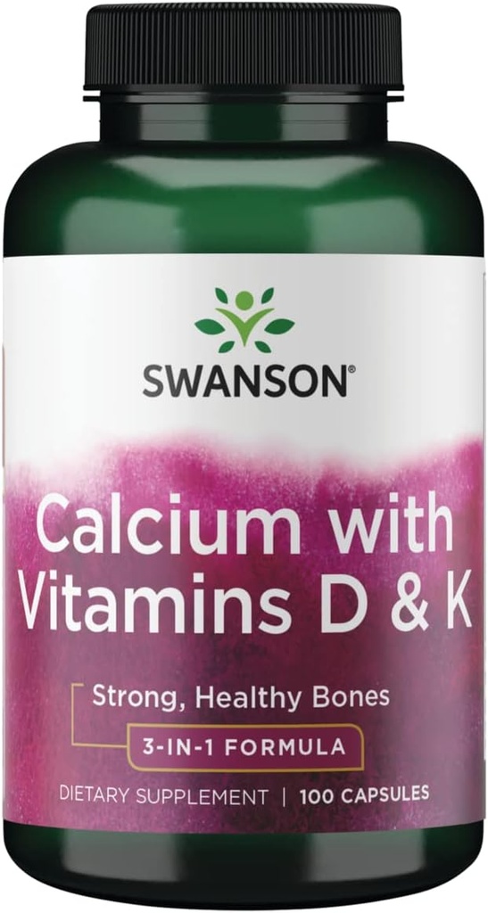 Swanson Tricalcium Complex with Vitamins D & K 100 Capsules
