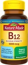 Nature Made Maximum Strength Vitamin B12 5000 mcg, Dietary Supplement for Energy Metabolism Support, 60 Softgels, 60 Day Supply