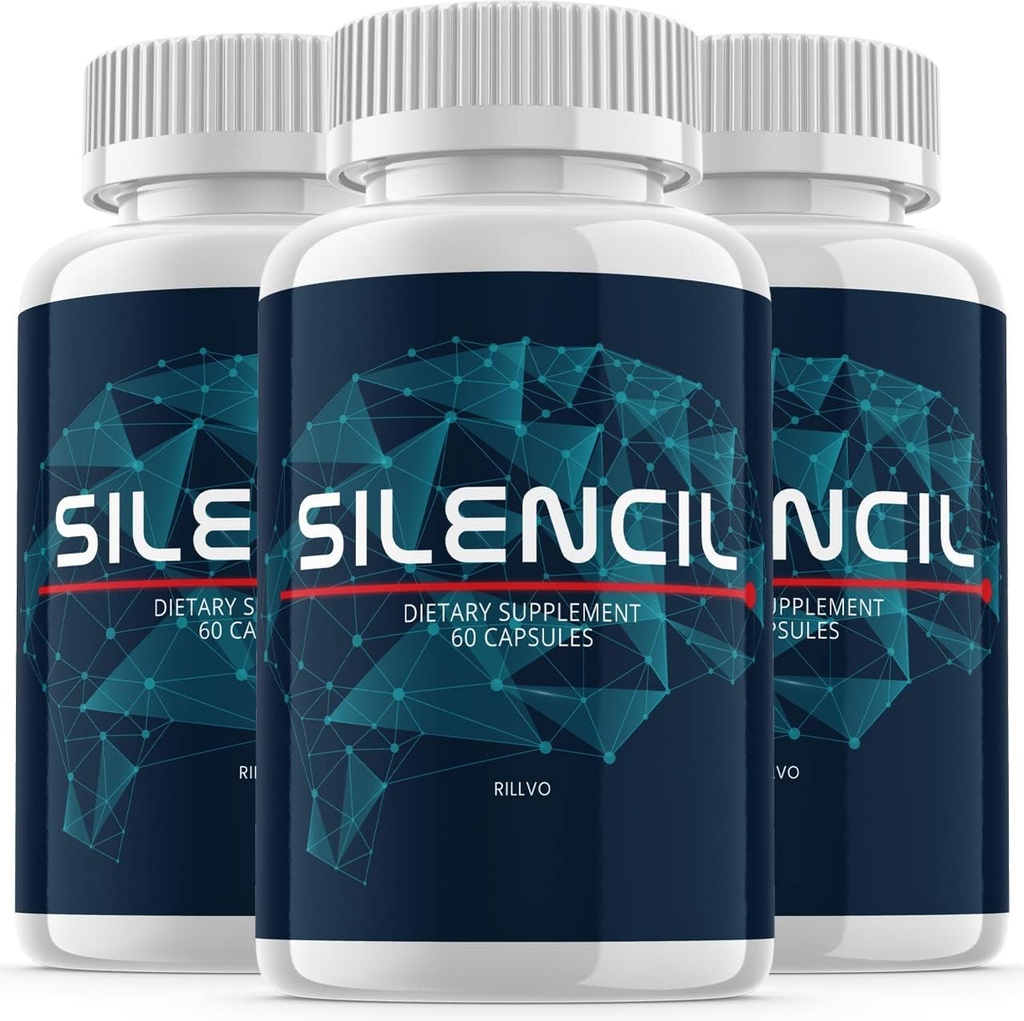 (3 Pack) Silencil Advanced Supplement Pills for Tinnitus, Support Ear Health Capsules (180 Capsules)