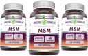 Amazing Formulas MSM (Methylsulfonylmethane) Supplement | 2000 Mg Per Serving | Capsules | Non-GMO | Gluten Free | Made in USA (3 Pack, 120 Count)