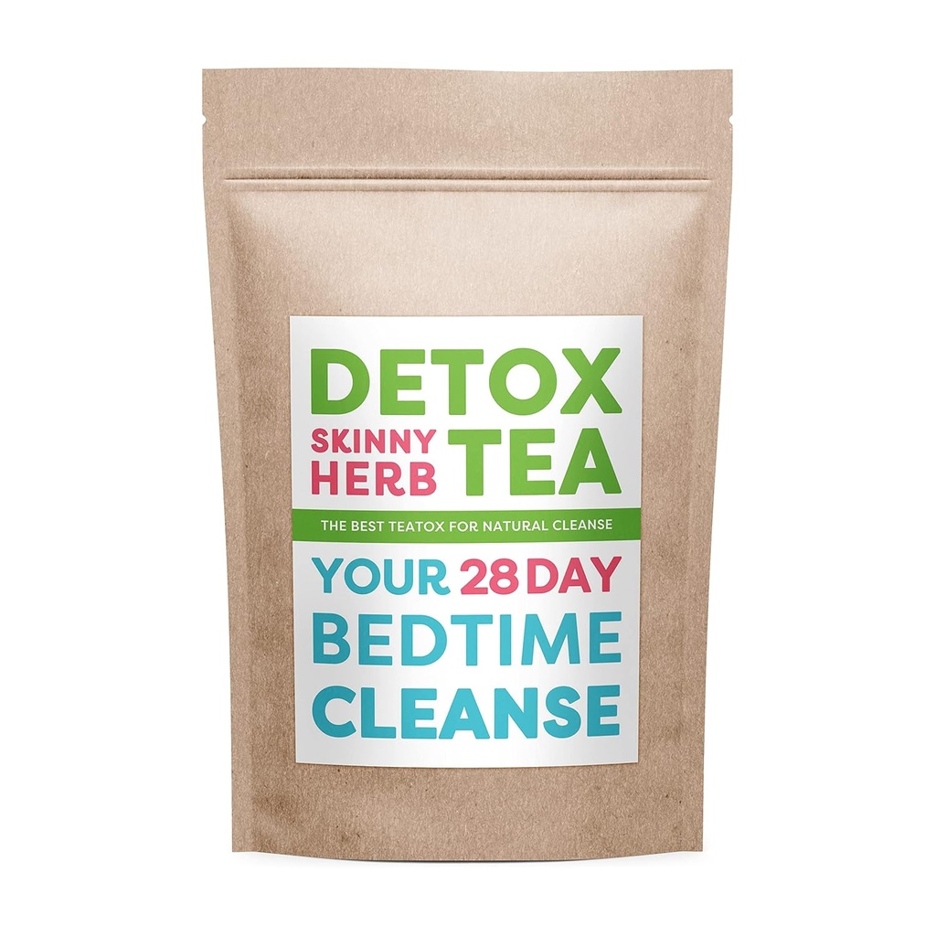 28 Days Bedtime Cleanse: Detox Skinny Herb - Effective Detox Tea, Support Cleanse, 100% Natural