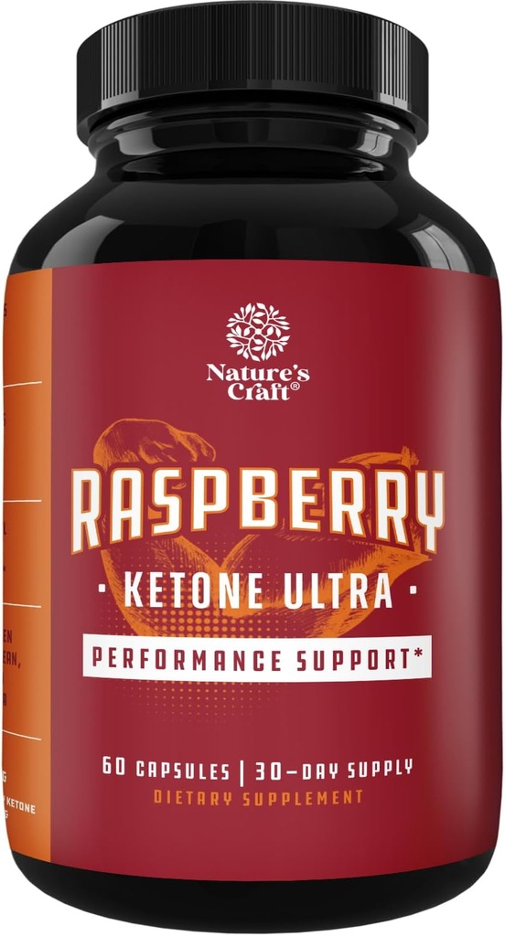 Raspberry Ketones Weight Loss Keto Supplement with Pure African Mango Apple Cider Vinegar and Green Tea - Natural Fat Burner Metabolism Booster, Craving Control for Men and Women