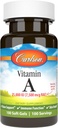 Carlson - Vitamin A, 25000 IU (7500 mcg RAE), Vision & Skin Health, Immune Function, 100 soft gels