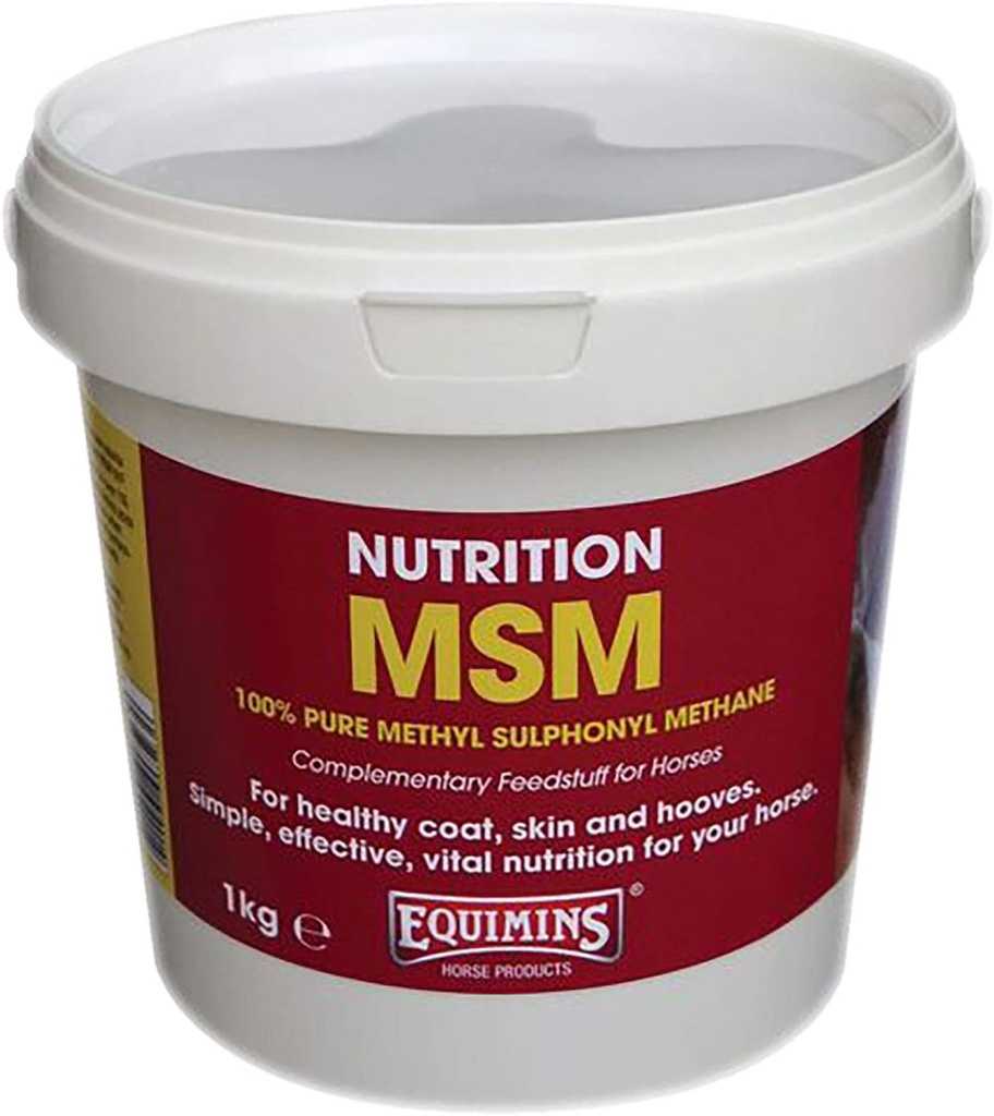 MSM (Methyl Sulphonyl Methane), Equimins, Horse Nutrition, Joints & Soundness, 1.0kg