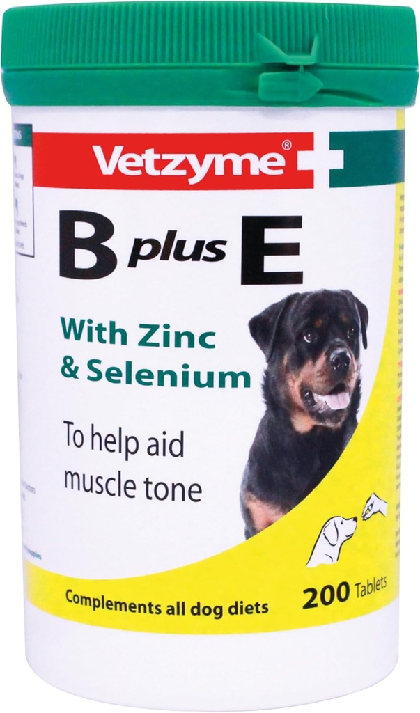 Vetzyme Dog B + E 200 Tablets