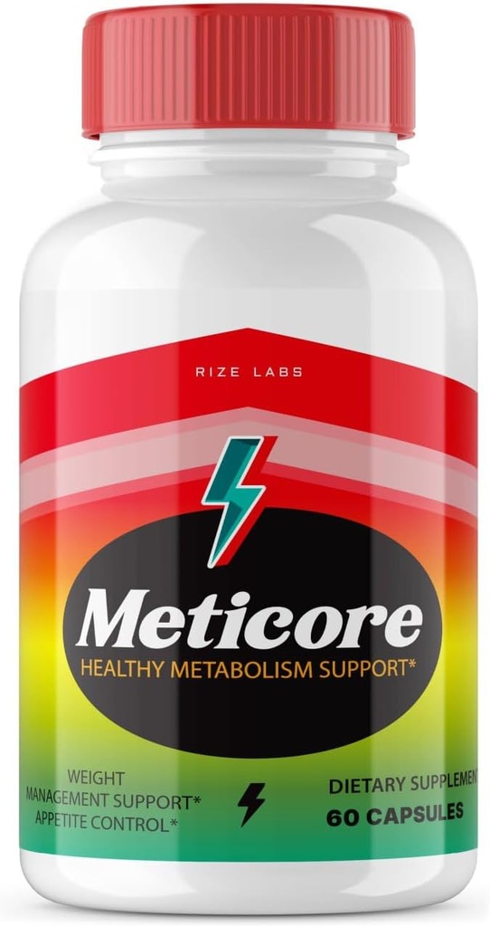 rize labs - Meticore Weight Loss Supplement, Total Body Wellness Capsules, Used to Unlock The Path to a Healthier Living, for a Leaner Figure (60 Capsules)
